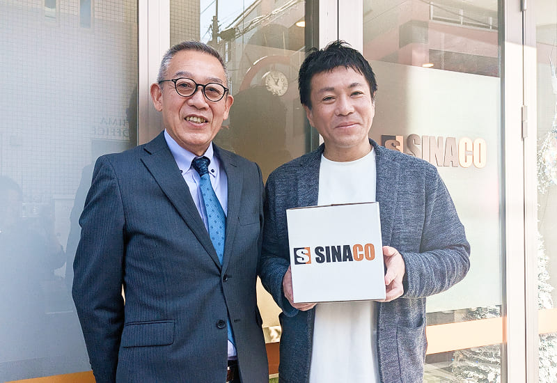 SINACO浅松社長と弊社代表